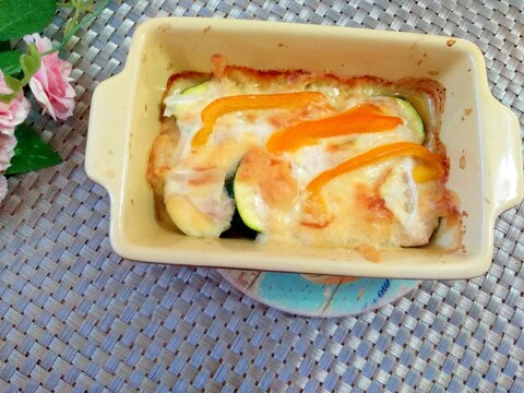 簡単♪ズッキーニのツナマヨ焼き